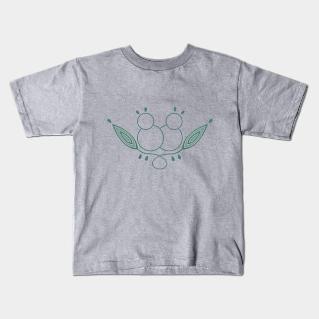 Bunnies & Leaves Kids T-Shirt by sumlam